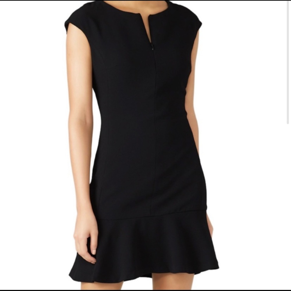 Club Monaco, black flared dress, size 00p, never worn